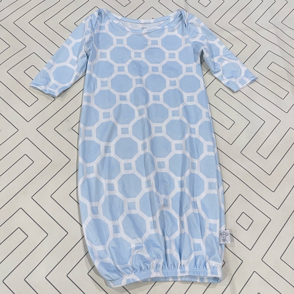 Little Giraffe Blue Pattern Sleep Gown